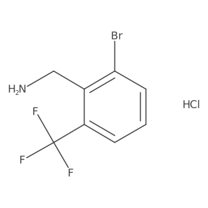 2-Bromo-6-(trifluoromethyl)benzylamine hydrochloride Structure
