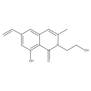 8-Hydroxy-2-(2-hydroxyethyl)-3-methyl-6-vinylisoquinolin-1(2H)-one结构式