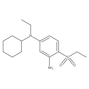 N1-Cyclohexyl-N1-ethyl-4-(ethylsulfonyl)-1,3-benzenediamine结构式