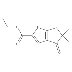 Ethyl 5,5-Dimethyl-4-oxo-5,6-dihydro-4H-cyclopenta[b]thiophene-2-carboxylate Structure