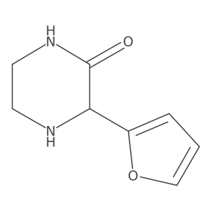 (S)-3-(Furan-2-yl)piperazin-2-one结构式