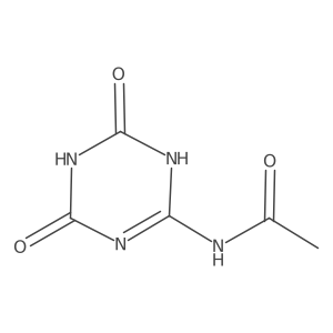 2-Acetamido-4,6-dihydroxy-1,3,5-triazine结构式