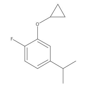 2-Cyclopropoxy-1-fluoro-4-isopropylbenzene Structure