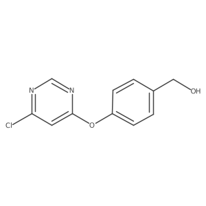 (4-((6-Chloropyrimidin-4-yl)oxy)phenyl)methanol结构式