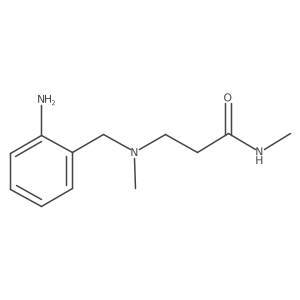 3-[[(2-Aminophenyl)methyl]methylamino]-N-methylpropanamide结构式