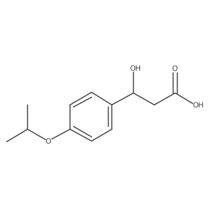 3-Hydroxy-3-[4-(propan-2-yloxy)phenyl]propanoic acid Structure