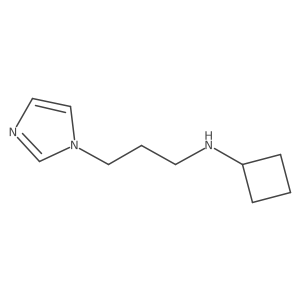 N-[3-(1H-Imidazol-1-yl)propyl]cyclobutanamine结构式