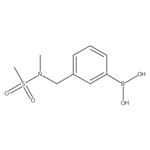(3-{[Methyl(methylsulfonyl)amino]methyl}phenyl)boronic acid Structure
