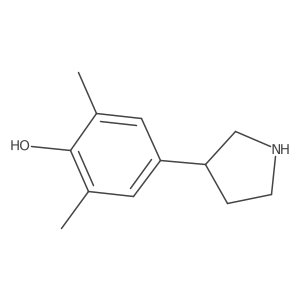2,6-Dimethyl-4-(pyrrolidin-3-yl)phenol Structure