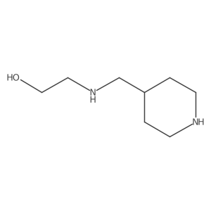 2-[(4-piperidinylmethyl)amino]Ethanol结构式