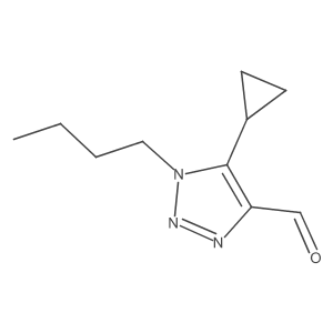 1-butyl-5-cyclopropyl-1H-1,2,3-triazole-4-carbaldehyde Structure