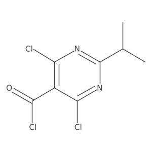 4,6-Dichloro-2-isopropylpyrimidine-5-carbonyl chloride结构式
