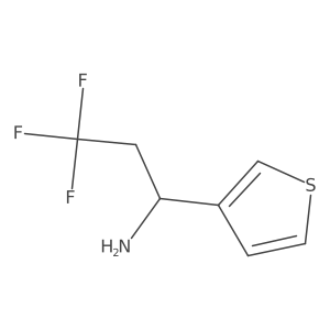 3,3,3-Trifluoro-1-(thiophen-3-yl)propan-1-amine Structure