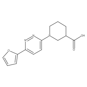 1-(6-(Furan-2-yl)pyridazin-3-yl)piperidine-3-carboxylic acid Structure