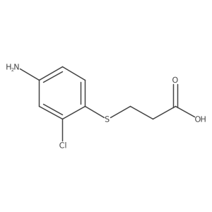 3-[(4-Amino-2-chlorophenyl)sulfanyl]propanoic acid结构式