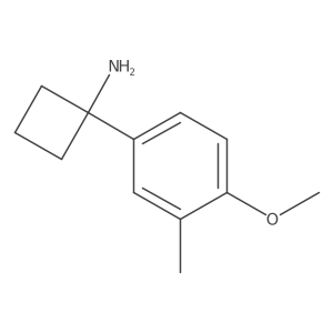 1-(4-Methoxy-3-methylphenyl)cyclobutan-1-amine Structure
