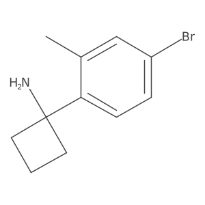 1-(4-Bromo-2-methylphenyl)cyclobutan-1-amine Structure