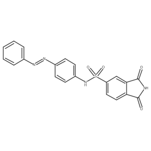 1H-Isoindole-5-sulfonamide, 2,3-dihydro-1,3-dioxo-N-[4-(2-phenyldiazenyl)phenyl]- Structure
