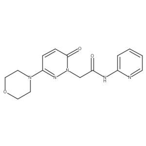 2-[3-(morpholin-4-yl)-6-oxopyridazin-1(6H)-yl]-N-(pyridin-2-yl)acetamide Structure