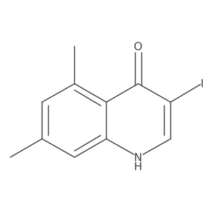 3-Iodo-5,7-dimethylquinolin-4(1H)-one Structure