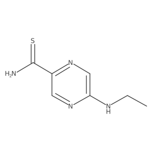 5-(Ethylamino)pyrazine-2-carbothioamide结构式