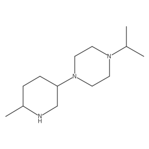 1-(6-Methylpiperidin-3-yl)-4-(propan-2-yl)piperazine结构式