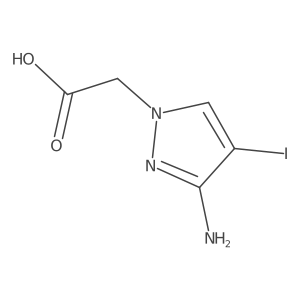 2-(3-Amino-4-iodo-1H-pyrazol-1-yl)acetic acid Structure