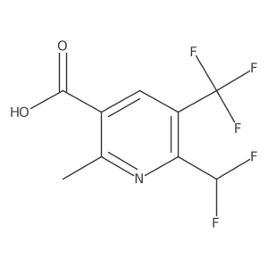 2-(Difluoromethyl)-6-methyl-3-(trifluoromethyl)pyridine-5-carboxylic acid Structure