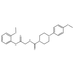 4-(4-methoxyphenyl)-N-{2-[(2-methoxyphenyl)amino]-2-oxoethyl}piperazine-1-carboxamide Structure