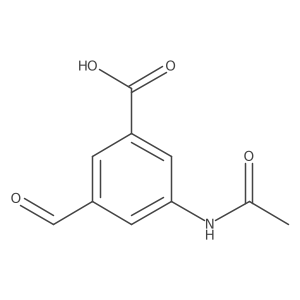 3-(Acetylamino)-5-formylbenzoic acid结构式