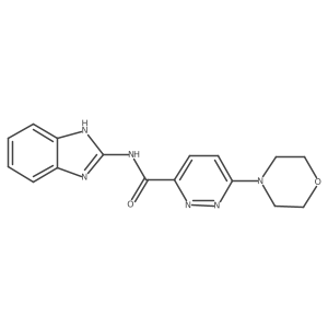 N-(1H-benzo[d]imidazol-2-yl)-6-morpholinopyridazine-3-carboxamide结构式