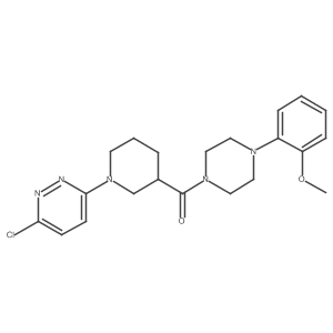 (1-(6-Chloropyridazin-3-yl)piperidin-3-yl)(4-(2-methoxyphenyl)piperazin-1-yl)methanone Structure