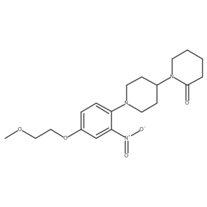 1-[1-[4-(2-Methoxyethoxy)-2-nitrophenyl]piperidin-4-yl]piperidin-2-one Structure