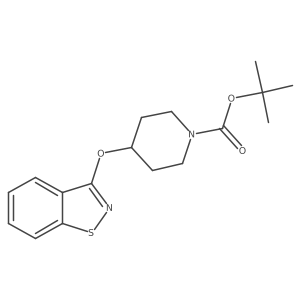 tert-Butyl 4-(benzo[d]isothiazol-3-yloxy)piperidine-1-carboxylate Structure