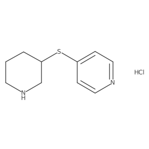 4-(Piperidin-3-ylthio)pyridine hydrochloride Structure