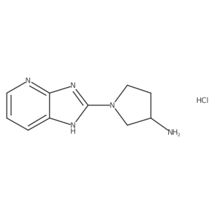 (R)-1-(3H-imidazo[4,5-b]pyridin-2-yl)pyrrolidin-3-amine hydrochloride结构式
