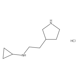 (S)-N-(2-(pyrrolidin-3-yl)ethyl)cyclopropanamine hydrochloride结构式
