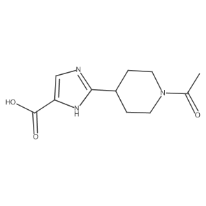 2-(1-acetylpiperidin-4-yl)-1H-imidazole-4-carboxylic acid Structure