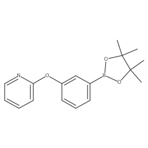 2-(3-(4,4,5,5-Tetramethyl-1,3,2-dioxaborolan-2-yl)phenoxy)pyridine Structure