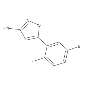 5-(5-Bromo-2-fluorophenyl)-1,2-oxazol-3-amine结构式