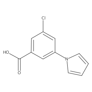 3-chloro-5-(1H-pyrrol-1-yl)benzoic acid结构式