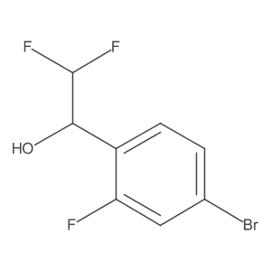 1-(4-Bromo-2-fluorophenyl)-2,2-difluoroethan-1-ol结构式
