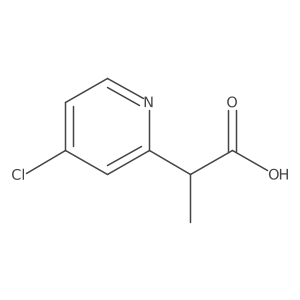 2-(4-Chloropyridin-2-yl)propanoic acid结构式