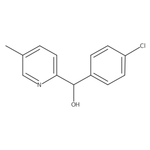 (4-Chlorophenyl)(5-methylpyridin-2-yl)methanol结构式