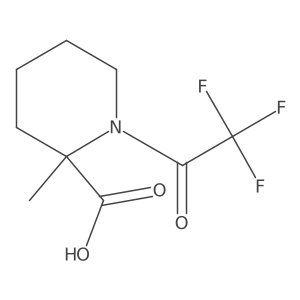 2-Methyl-1-(trifluoroacetyl)piperidine-2-carboxylic acid Structure