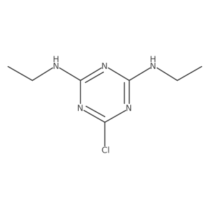 6-chloro-2-N,4-N-diethyl-(2,4,6-13C3)1,3,5-triazine-2,4-diamine结构式