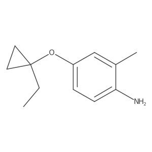 4-(1-Ethylcyclopropyl)oxy-2-methylaniline Structure