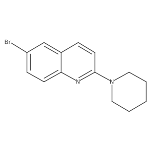 6-Bromo-2-(piperidin-1-yl)quinoline结构式