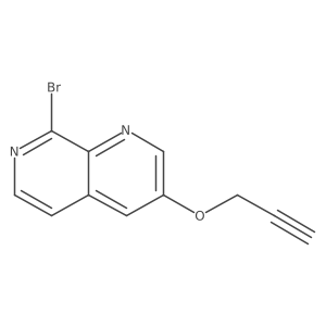 8-Bromo-3-prop-2-ynoxy-1,7-naphthyridine Structure