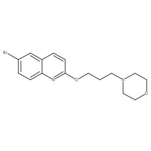6-Bromo-2-[3-(4-morpholinyl)propoxy]quinoline Structure